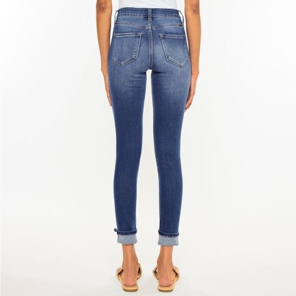 Kancan Button fly Norah High Rise Ankle Skinny Jeans - Picture 6 of 8